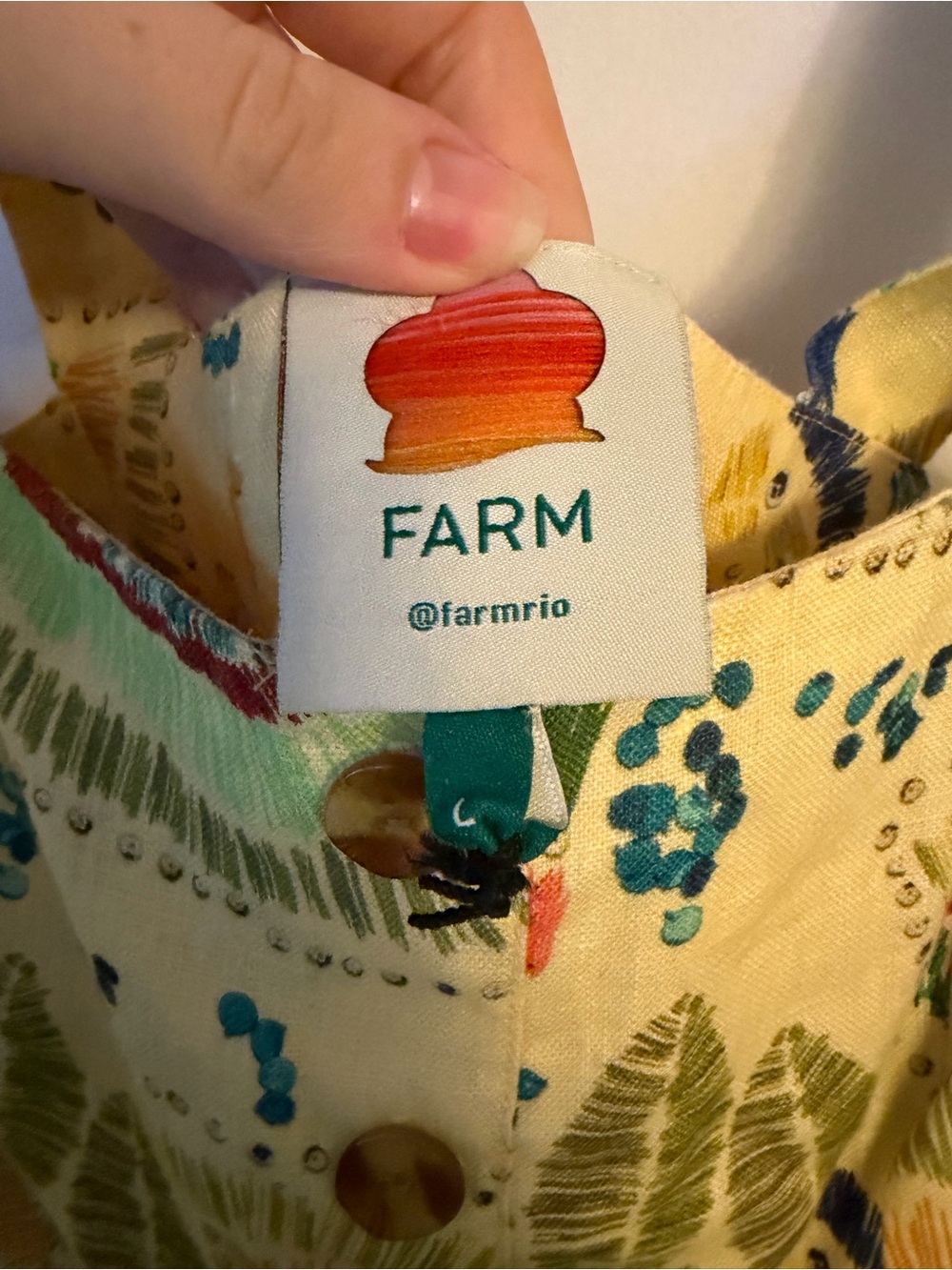Farm Rio Colorful Birds Linen Mini dress - Picture 4 of 7